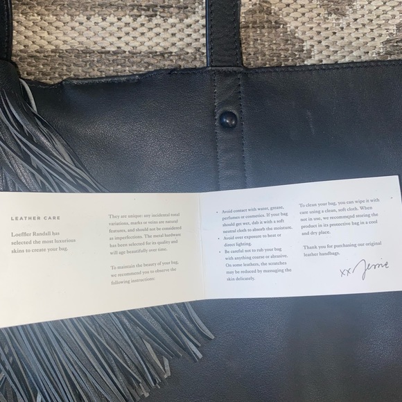 Loeffler Randall Leather Tote minimalist simple black leather - Picture 11 of 12